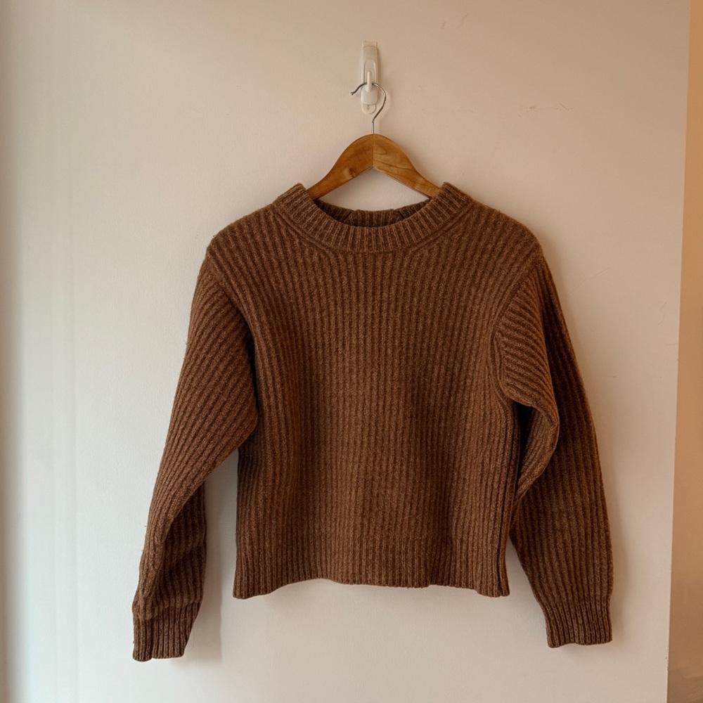 Acne Studios Camel Ribbed Sweater - Picture 2 of 6